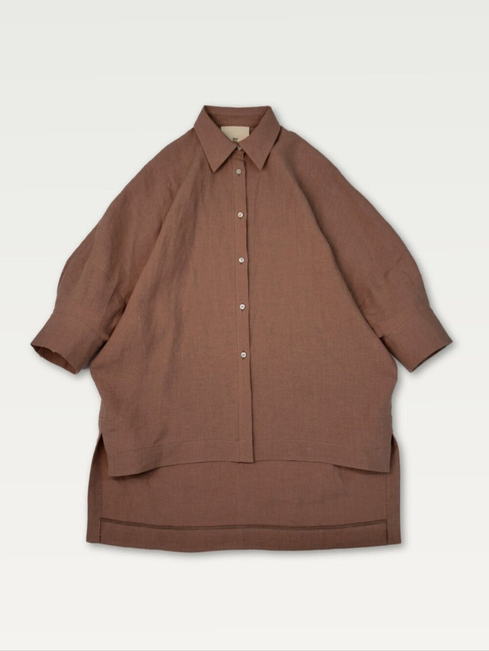 Hoi Bo Linen Sunshade in Cacao Powder - Picture 9 of 9